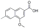 2-Naphthalenecarboxylic acid, 4-Methoxy-6-Methyl- 结构式