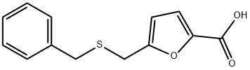 5-Benzylsulfanylmethyl-furan-2-carboxylic acid,91903-26-3,结构式