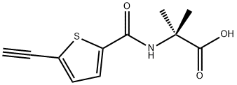 Alanine,  N-[(5-ethynyl-2-thienyl)carbonyl]-2-methyl- Struktur