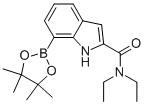 N,N-DIETHYL-7-(4,4,5,5-TETRAMETHYL-1,3,2-DIOXABOROLAN-2-YL)-1H-INDOLE-2-CARBOXAMIDE Structure