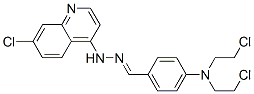 N-[[4-[bis(2-chloroethyl)amino]phenyl]methylideneamino]-7-chloro-quino lin-4-amine,91919-60-7,结构式