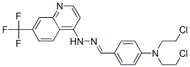 91919-63-0 N-[[4-[bis(2-chloroethyl)amino]phenyl]methylideneamino]-7-(trifluorome thyl)quinolin-4-amine