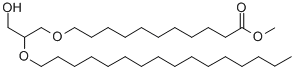 11-(2-HEXADECYLOXY)-3-HYDROXYPROPOXYUNDECANOIC ACID METHYL ESTER 结构式