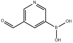 5-醛基吡啶-3-硼酸, 919347-69-6, 结构式