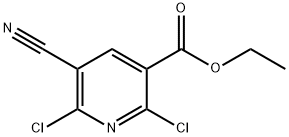 3-Pyridinecarboxylic acid, 2,6-dichloro-5-cyano-, ethyl ester