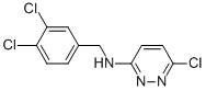 3-PYRIDAZINAMINE, 6-CHLORO-N-[(3,4-DICHLOROPHENYL)METHYL]- 结构式