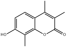 7-羟基-3,4,8-三甲基香豆素,91963-11-0,结构式