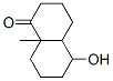 1(2H)-Naphthalenone, octahydro-5-hydroxy-8a-methyl-,91965-65-0,结构式