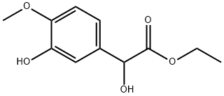 Ethyl 3-hydroxy-4-methoxy-mandelate 化学構造式