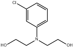 3-氯-N,N-二(2-羟基乙基)苯胺,92-00-2,结构式