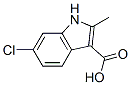 1H-Indole-3-carboxylic  acid,  6-chloro-2-methyl- 化学構造式