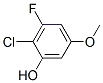 Phenol,  2-chloro-3-fluoro-5-methoxy- Structure