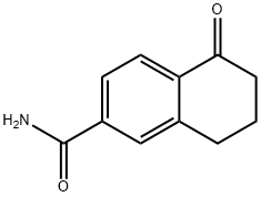 5-oxo-5,6,7,8-tetrahydronaphthalene-2-carboxaMide Struktur
