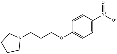 1-(3-(4-nitrophenoxy)propyl)pyrrolidine 化学構造式