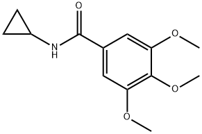 Benzamide, N-cyclopropyl-3,4,5-trimethoxy- Structure