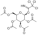 2,3,4,6-四-O-乙酰基-Β-D-吡喃半乳糖酰基-2,2,2-三氯代亚氨乙酸酯,92052-29-4,结构式