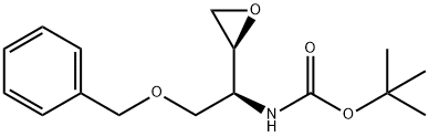 ERYTHRO-N-BOC-O-BENZYL-L-SERINE EPOXIDE 化学構造式