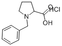 N-ベンジル-(S)-プロリン塩酸塩 化学構造式