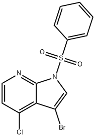 1H-Pyrrolo[2,3-b]pyridine, 3-bromo-4-chloro-1-(phenylsulfonyl)-|3-溴-4-氯-1-(苯磺酰基)-1H-吡咯并[2,3-B]吡啶