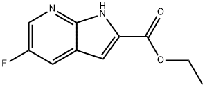 5-氟-1H-吡咯并[2,3-B]吡啶-2-羧酸乙酯,920978-95-6,结构式