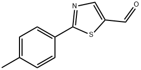 2-(4-甲基苯基)-1,3-噻唑-5-甲醛 结构式