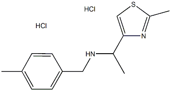 N-(4-methylbenzyl)-1-(2-methyl-1,3-thiazol-4-yl)ethanamine dihydrochloride Structure