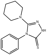 4-PHENYL-5-PIPERIDIN-1-YL-4H-1,2,4-TRIAZOLE-3-THIOL Structure