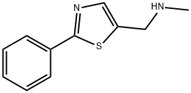 N-methyl-1-(2-phenyl-1,3-thiazol-5-yl)methanamine(SALTDATA: 0.6(COOH)2CH2) Structure