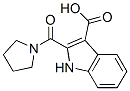 1H-Indole-3-carboxylic  acid,  2-(1-pyrrolidinylcarbonyl)- Struktur