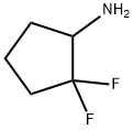 2,2-DIFLUOROCYCLOPENTAN-1-AMINE,921753-24-4,结构式