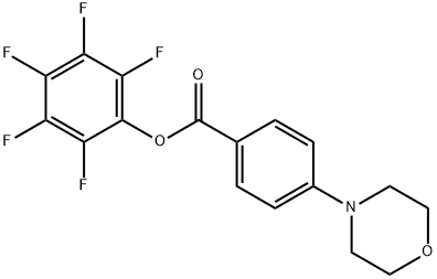 4-モルホリノ安息香酸ペンタフルオロフェニル 化学構造式