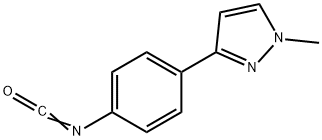 3-(4-Isocyanatophenyl)-1-methyl-1H-pyrazole Struktur