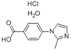 4-(2-メチル-1H-イミダゾール-1-イル)安息香酸塩酸塩水和物 化学構造式