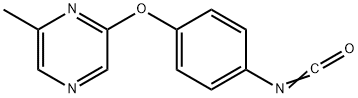 4-[(6-Methylpyrazin-2-yl)oxy]phenyl isocyanate 97% Structure