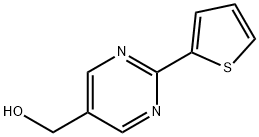 5-羟甲基-2-噻吩-2-基嘧啶, 921939-13-1, 结构式