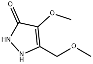 3H-Pyrazol-3-one,  1,2-dihydro-4-methoxy-5-(methoxymethyl)- Structure