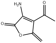 2(5H)-Furanone,4-acetyl-3-amino-5-methylene- Struktur