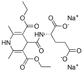 3,5-PYRIDINEDICARBOXYLIC ACID, 4-[[[(1S)-1,3-DICARBOXYPROPYL]AMINO]CARBONYL]-1,4-DIHYDRO-2,6-DIMETHYL-, 3,5-DIETHYL ESTER, DISODIUM SALT,92236-41-4,结构式