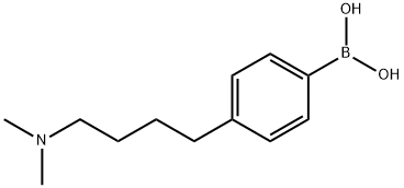 (4-[4-(DIMETHYLAMINO)BUTYL]PHENYL)BORONIC ACID 结构式