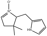 1H-Pyrrole,  2-[(3,4-dihydro-3,3-dimethyl-1-oxido-2H-pyrrol-2-yl)methyl]-,922729-26-8,结构式
