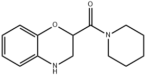 2-(PIPERIDIN-1-YLCARBONYL)-3,4-DIHYDRO-2H-1,4-BENZOXAZINE HYDROCHLORIDE Structure