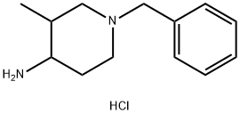 1-BENZYL-3-METHYL-PIPERIDIN-4-YLAMINE DIHYDROCHLORIDE Struktur