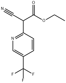 ethyl 2-cyano-2-(5-(trifluoroMethyl)pyridin-2-yl)acetate Structure