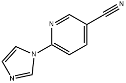 6-(1H-咪唑-1-基)吡啶-3-甲腈, 923156-23-4, 结构式