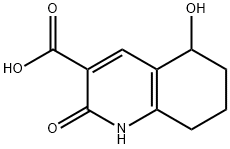 5-ヒドロキシ-2-オキソ-1,2,5,6,7,8-ヘキサヒドロキノリン-3-カルボン酸 化学構造式