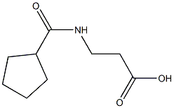 N-(Cyclopentylcarbonyl)-beta-alanine 化学構造式