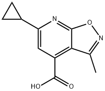 6-cyclopropyl-3-methylisoxazolo[5,4-b]pyridine-4-carboxylic acid(SALTDATA: FREE)|6-环丙基-3-甲基异噁唑并[5,4-B]吡啶-4-甲酸