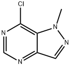 7-クロロ-1-メチル-1H-ピラゾロ[4,3-D]ピリミジン 化学構造式