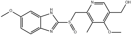 5-ヒドロキシオメプラゾール 化学構造式