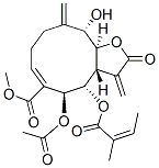 (3aS,4S,5S,6E,11S,11aS)-5-(Acetyloxy)-2,3,3a,4,5,8,9,10,11,11a-decahydro-11-hydroxy-3,10-bis(methylene)-4-[[(Z)-2-methyl-1-oxo-2-butenyl]oxy]-2-oxocyclodeca[b]furan-6-carboxylic acid methyl ester|